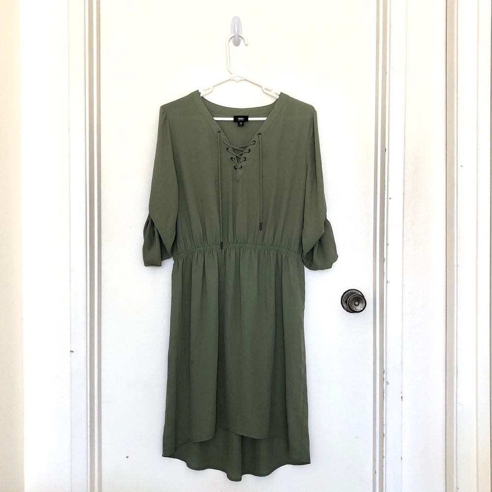 Mossimo Lace Up Midi Dress